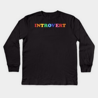 Introvert Kids Long Sleeve T-Shirt